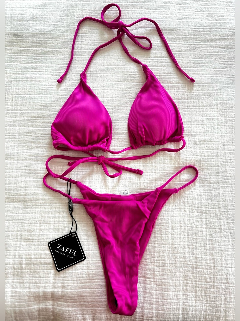 Zaful hot pink bikini